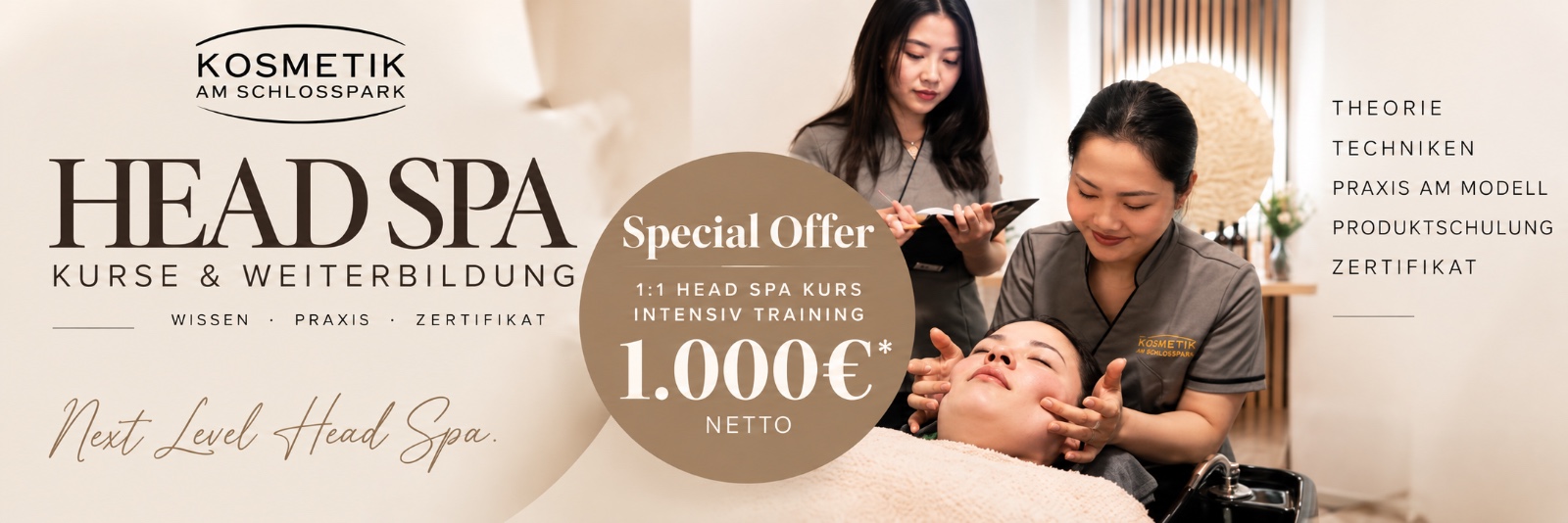 Head Spa Kurse & Weiterbildung – Special Offer